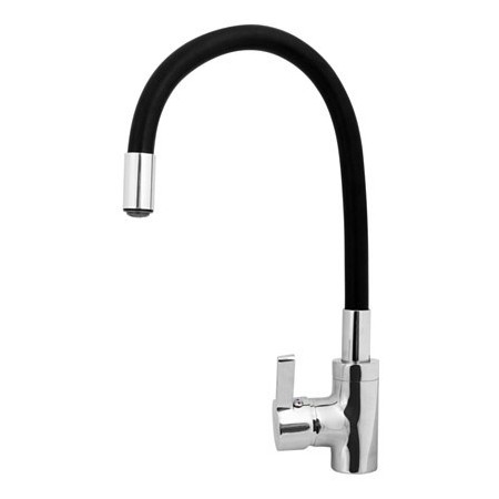 PYRAMIS 090919638 kitchen faucet Black, Chrome