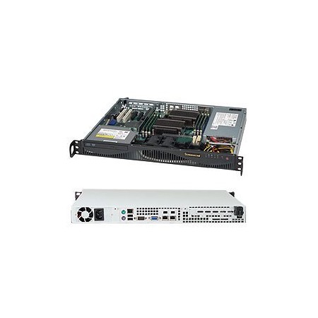 Supermicro SuperChassis 512F-350B1 Rack Black 350 W