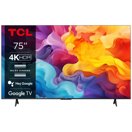 TCL P655 75P655 TV 190,5 cm (75") 4K Ultra HD Smart TV Wi-Fi Preto