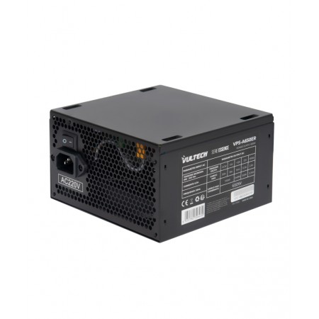 Fonte de alimentação VulTech VPS-A650ER 650W com ventilador termorregulado de 12cm - Retail ESSENCE SERIES