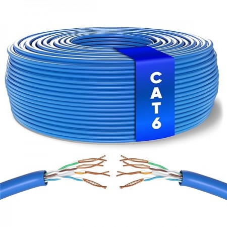 rolo de fio eletrico Vultech 305Mt Cat. 6 UTP LSZH 24AWG COM CPR PASS ECA SC14601-305