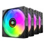 Mars Gaming MFSI4KIT sistema di raffreddamento per computer Case per computer Ventilatore 12 cm Nero