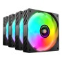 Mars Gaming MFSI4KIT Sistema de Arrefecimento de Computador Caixa de computador Ventoinha 12 cm Preto