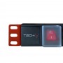 Techly I-CASE STRIP-81UD PDU 8 tomada(s) CA 1U Preto, Vermelho