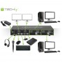 Techly IDATA DP-KVM2 chaveador KVM Preto