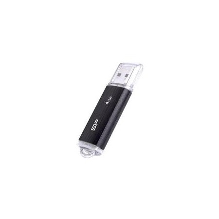 SILICON POWER Ultima U02 Pendrive USB flash drive 4 GB USB 2.0 (SP004GBUF2U02V1K) Black