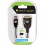 Techly IDATA USB-SER-2T cabo de série Transparente 0,45 m USB Type-A DB-9