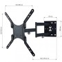 Techly 308893 Supporto TV a parete 139,7 cm (55") Nero
