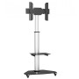 Techly Supporto a Pavimento con Mensola Trolley TV LCD LED Plasma 37-70" Silver