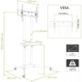 Techly 309982 Supporto TV a parete 165,1 cm (65") Nero