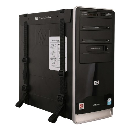 Techly ICA-CS 60 supporto per CPU Supporto per CPU da tavolo Nero