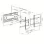 Techly ICA-PLB 490 Supporto TV a parete 2,03 m (80") Nero