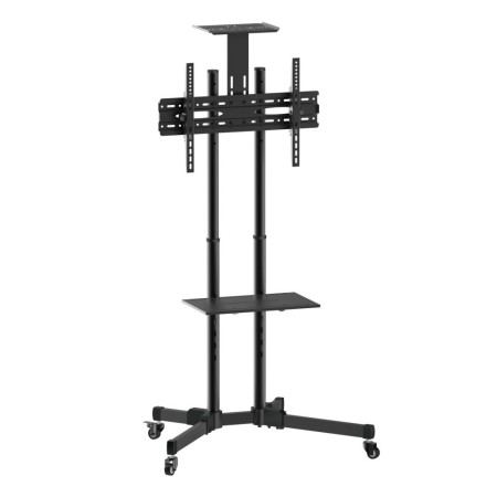 Techly Trolley da Pavimento con Mensola per TV LCD LED Plasma 37-70"