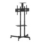 Techly Trolley da Pavimento con Mensola per TV LCD LED Plasma 37-70"