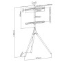 Techly Stand fisso TV LED LCD 45"-65"