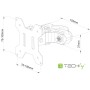 Techly ICALCD100BK Scrivania Nero