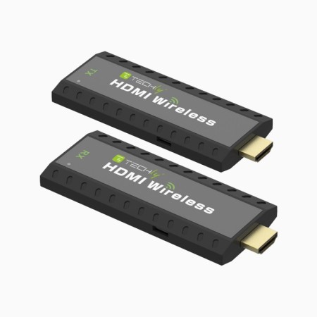 Techly IDATA HDMI-WL53 moltiplicatore AV Trasmettitore e ricevitore AV Nero