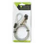 Techly 107289 cavo di sicurezza Argento 1,8 m