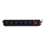 Techly Multipresa 6 Posti Italiana Bipasso con Spina VDE Nero (IUPS-PCP-6V)