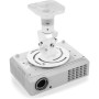 Techly Staffa Universale a Soffitto per Proiettore, Bianco (ICA-PM 100WH)