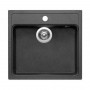 The sink PYRAMIS CAMEA 53x50 1B black