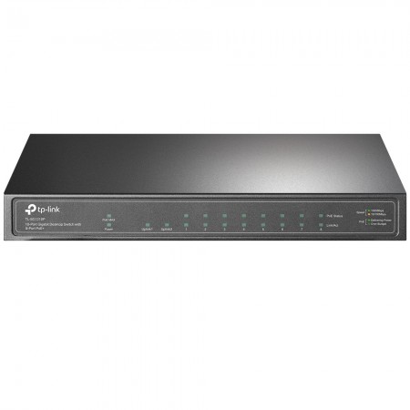 TP-Link TL-SG1210P switch de rede Não-gerido Gigabit Ethernet (10 100 1000) Power over Ethernet (PoE) Cinzento