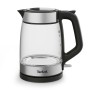 Tefal Glass Kettle KI605830 bollitore elettrico 1,7 L 2200 W Nero, Argento, Trasparente