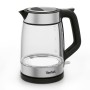 Tefal Glass Kettle KI605830 bollitore elettrico 1,7 L 2200 W Nero, Argento, Trasparente