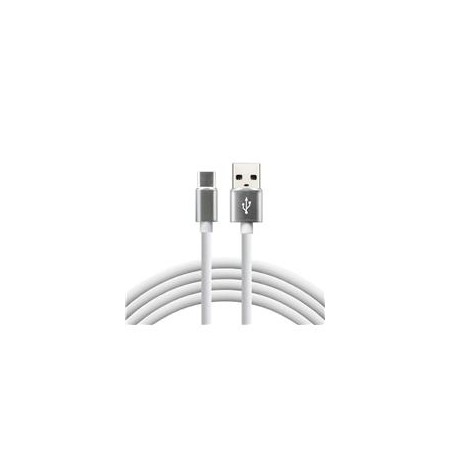 everActive cable USB-C 1m - White, silicone, quick charge, 3A - CBS-1CW