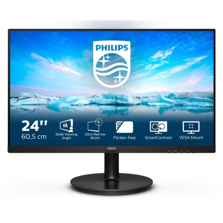 Philips V Line 241V8L/00 LED display 60.5 cm (23.8") 1920 x 1080 pixels Full HD Black