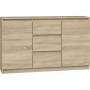 Topeshop KOMODA 2D3S DAB SONOMA chest of drawers