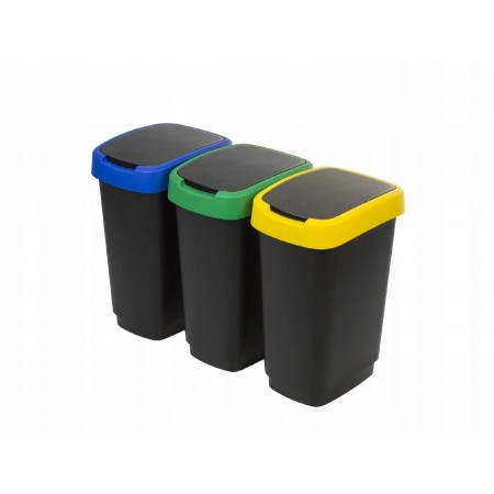 ROTHO Twist - trash bin - 3 x 25l