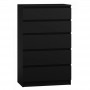 Topeshop M5 CZERN chest of drawers