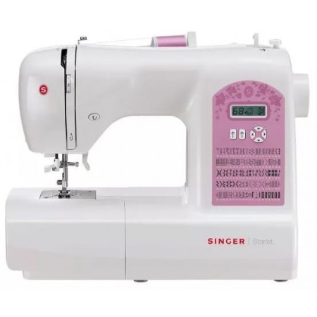 Singer 6699 sewing machine, electronic, white, pink