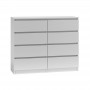 Topeshop M8 120 BIEL chest of drawers