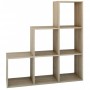 Topeshop STEP SONOMA 3X3 living room bookcase