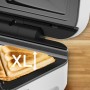 Tefal Snack XL SW7011 máquina para fazer sanduíches 850 W Branco, Aço inoxidável