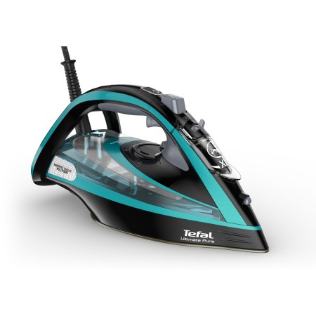 Tefal Ultimate Pure FV9844 Ferro a seco e a vapor Base Autoclean Durilium 3200 W Preto, Azul