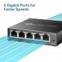 TP-Link TL-SG105E switch de rede Gerido L2 Gigabit Ethernet (10 100 1000) Preto