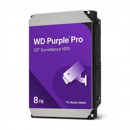 Western Digital Purple Pro Smart Video HDD 8TB internal hard drive 7200 RPM 3.5" Serial ATA