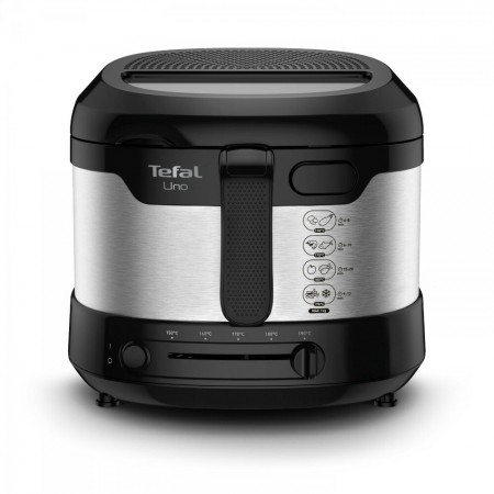 Tefal Uno FF215D Individual Independente 1600 W Fritadeira Preto, Aço inoxidável