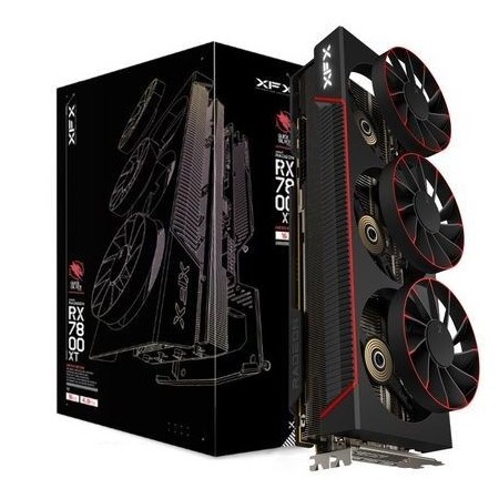 XFX Quicksilver AMD Radeon RX 7800 XT Magnetic Air Gaming Graphics Card