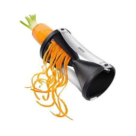 GEFU Spirelli slicer Manual Black, Silver Plastic, Stainless steel