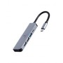 Gembird A-CM-COMBO8-02 notebook dock/port replicator USB Type-C Silver