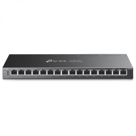 TP-Link TL-SG116P switch de rede Não-gerido Gigabit Ethernet (10 100 1000) Power over Ethernet (PoE) Preto