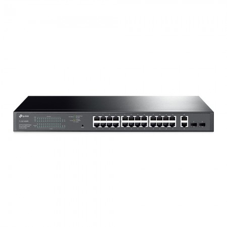 TP-Link TL-SG1428PE switch de rede Gerido L2 Gigabit Ethernet (10 100 1000) Power over Ethernet (PoE) 1U Preto