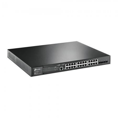 TP-Link JetStream TL-SG3428MP switch de rede Gerido L2+ Gigabit Ethernet (10 100 1000) Power over Ethernet (PoE) 1U Preto