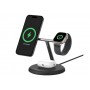 Belkin WIZ009VFBK-V2 - magnetic 3-in-1 wireless charging stand with Qi2 15W, black