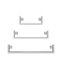 Topeshop MOBI 3P BIEL shelve Floating shelf Wall mounted Particle board White