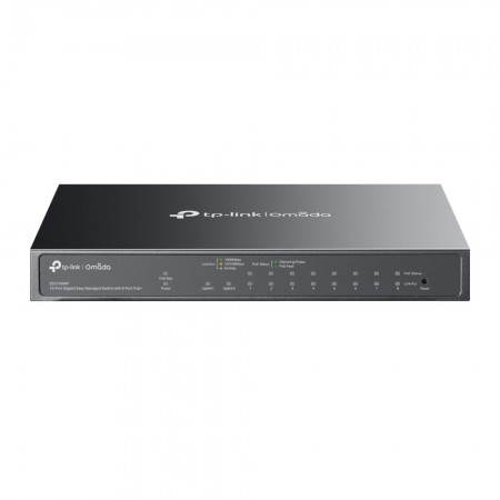 TP-Link Omada ES210GMP switch de rede Gerido Gigabit Ethernet (10 100 1000) Power over Ethernet (PoE) Preto